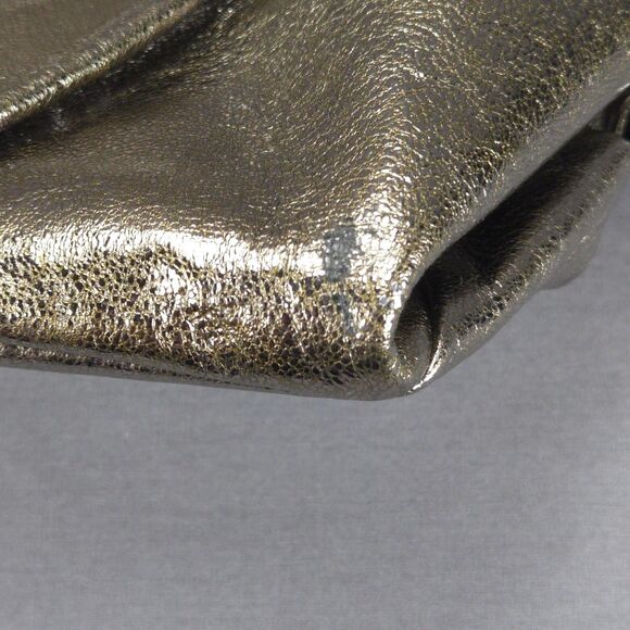 Coach Brooke Hobo Bag Metallic Gold Leather F17165 Slouchy Shoulder Purse Y2K - Picture 6 of 16